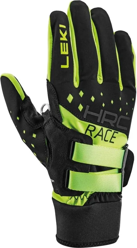 Cenový Hit LEKI HRC Race Shark, black-neon yellow, rukavice na běžky