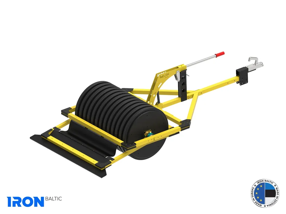 Sezónní Sleva IRON BALTIC Snow Roller / Ski Track Groomer 1,45 m, sněhový válec na úpravu tratí