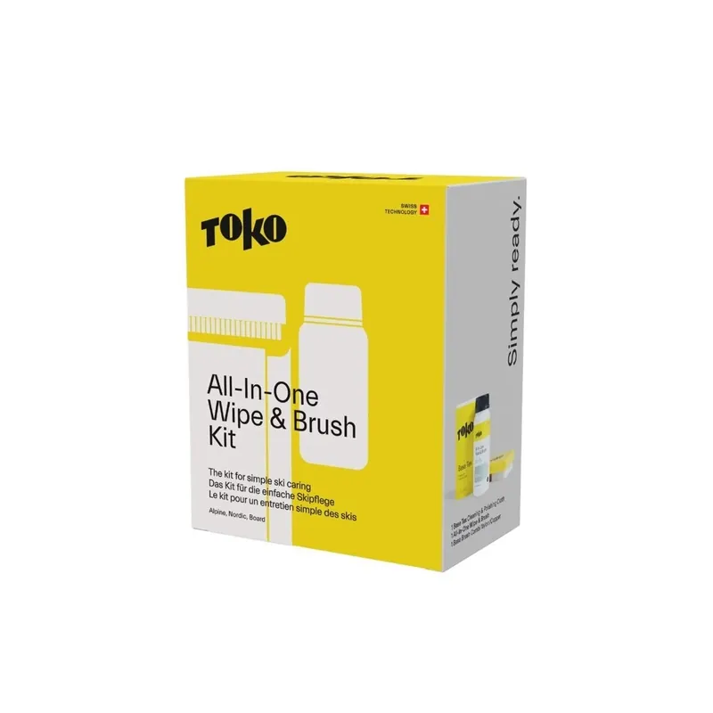 TOKO All-In-One Wipe & Brush Kit, skluzný vosk, kartáč a ubrousky Odeslání Ihned