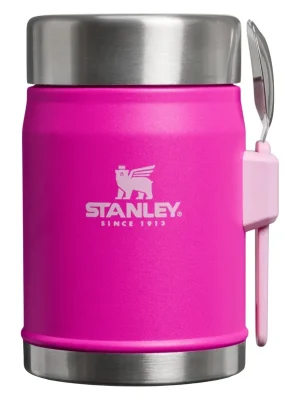 Originální STANLEY The Legendary Classic Food Jar 400 ml Violet Blossom, jídelní termoska se lžící/vidličkou