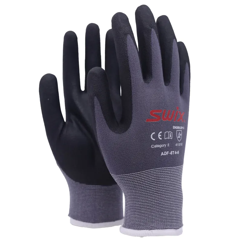 SWIX R196 Racing tuning glove, šedé, vel. L, pracovní rukavice Značkový