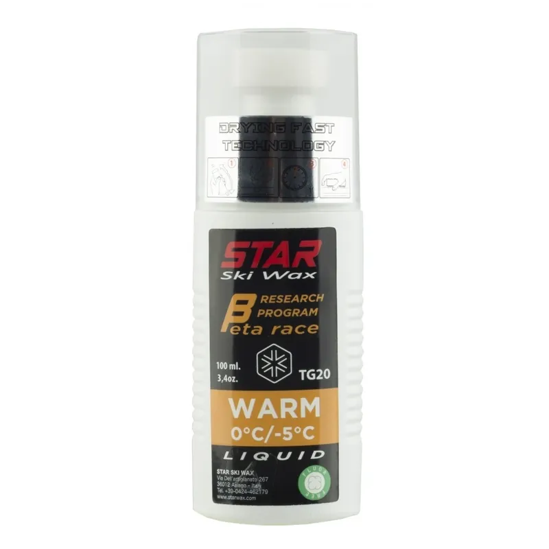 STAR BETA RACE WARM – SPONGE 100 ml., závodní skluzný vosk, 0°C až -5°C Horká Nabídka