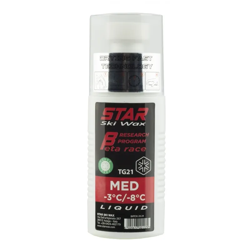 Dokud Zásoby Vydrží STAR BETA RACE MED – SPONGE 100 ml., závodní skluzný vosk, -3°C až -8°C