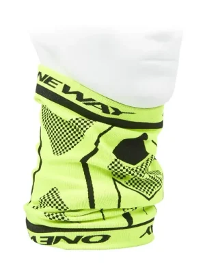 Přímo Od Výrobce ONE WAY Bandana Seamless, Yellow/Black, multifunkční šátek