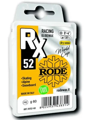 Sezónní Sleva RODE RX52 Glider Orange 60g, 0 až -4 °C, skluzný vosk