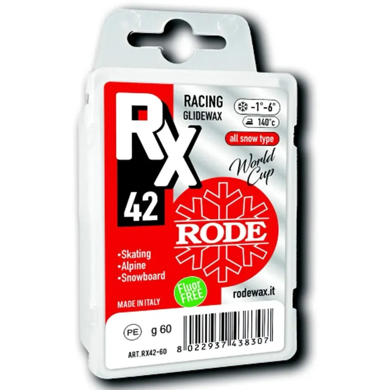 Poslední Šance RODE RX42 Glider Red 60g, -1 až -6 °C, skluzný vosk