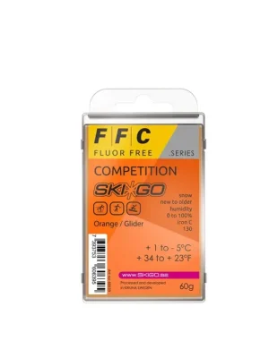Nejlepší Volba SKI-GO FFC Glider 60g, Orange, +1°C až -5°C, bezfluorový parafín