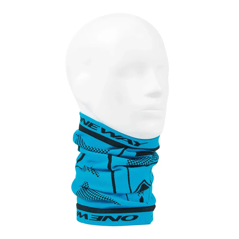 Originální ONE WAY Bandana Seamless, Blue/Black, multifunkční šátek