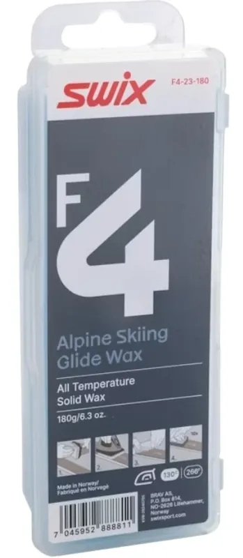 SWIX F4 Alpine Skiing Glide Wax 180g Bezpečná Platba