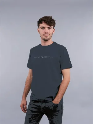 FISCHER T-Shirt Big Logo, Dark Navy, pánské tričko Aktuální
