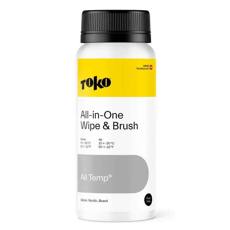 TOKO All-In-One Wipe & Brush, skluzný vosk, 250ml Akční Cena