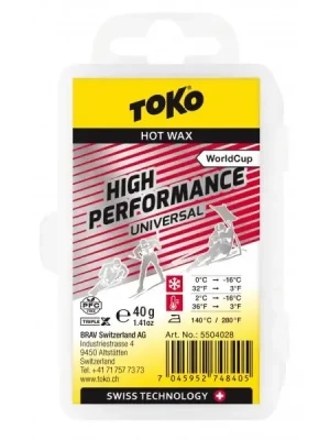 Koupit Online TOKO TripleX High Performance Universal, +2°C až -16°C, 40 g, skluzný vosk