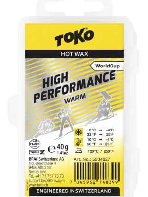 Poslední Šance TOKO TripleX High Performance Warm, +10°C až -4°C, 40 g, skluzný vosk