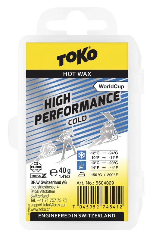 Nejlepší Cena TOKO TripleX High Performance Cold, -10°C až -20°C, 40 g, skluzný vosk