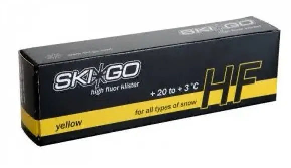 Jen Po Omezenou Doba SKIGO HF Klister Yellow, +20 až +3 °C, 60g