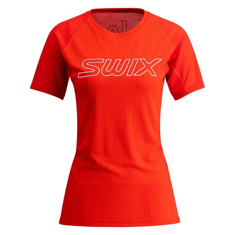 Autentický SWIX RaceX Light, krátký rukáv, dámské triko, Fiery Red