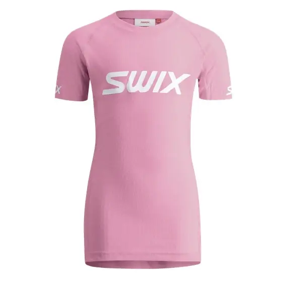 SWIX Roadline RaceX Classic, krátký rukáv, dětské triko, Begonia Pink Sleva