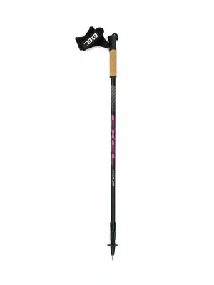 EXEL NORDIC WALKER Adj. Alu/Evo Black/Pink, Nordic walking hůlky, teleskopické Autentický
