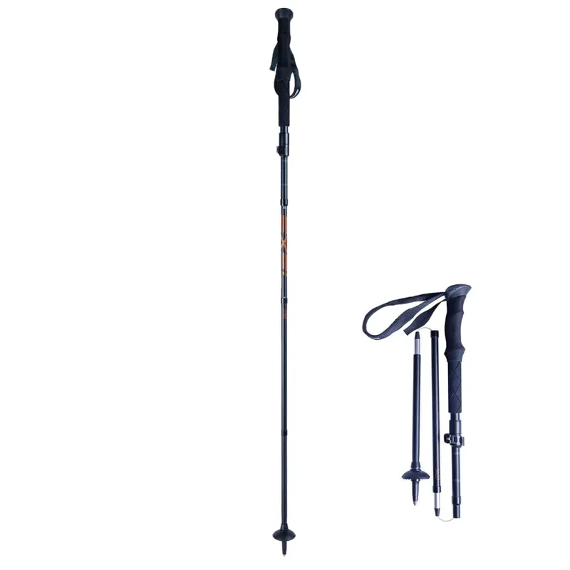 Dokud Zásoby Vydrží EXEL COVE Vario, Black/Orange, skládací trekingové hole