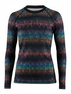 Značkový CRAFT Mix and Match LS, tibro multi, dámské triko