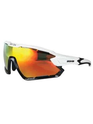 Speciální Cena CASCO SX-34 Competition White/Black Red Mirror, sportovní brýle