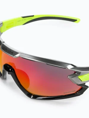 Sezónní Sleva CASCO SX-34 Carbonic Black/Neon Yellow, Red Mirror, sportovní brýle