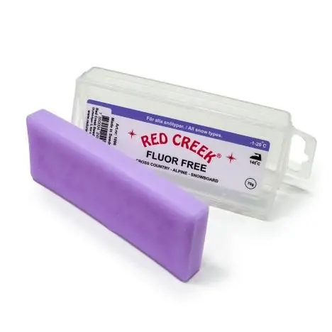 Značkový RED CREEK Cold Glide Wax 70g, -1°C až -20°C, skluzný vosk