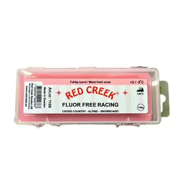 RED CREEK Racing Glide Wax Pink 140g, +2°C až -5°C, skluzný vosk Vrácení Zdarma