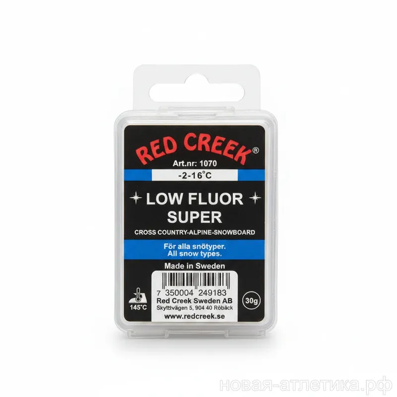 Výhodná Nabídka RED CREEK LF Super Glide Wax 30g, -2°C až -16°C, skluzný vosk