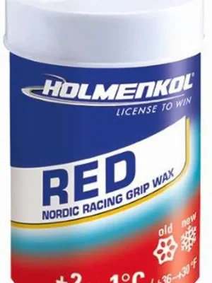 Koupit Online HOLMENKOL Červený, +2°C až -1°C, 45 g, stoupací vosk
