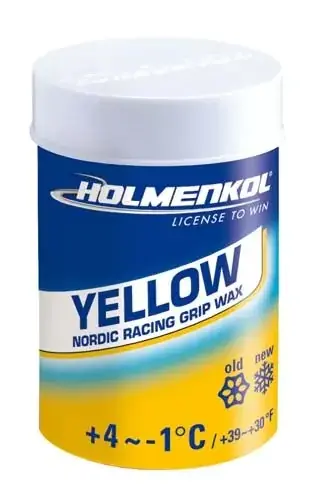 HOLMENKOL Žlutý, +4°C až -1°C, 45 g, stoupací vosk Cenově Výhodný