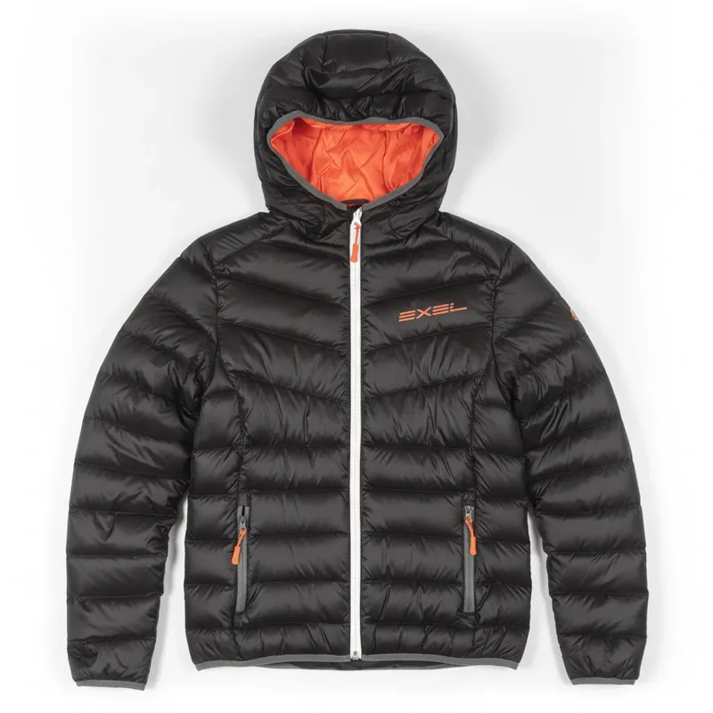EXEL Down Jacket Unisex, péřová bunda s kapucí Expresní Doručení