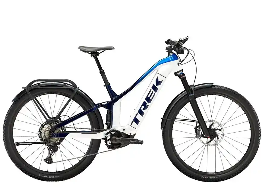 Trek Powerfly FS 9 Equipped Gen 2 L bílá/modrá Originální