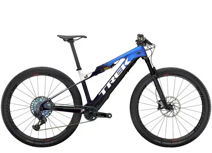 Levný Trek E-Caliber 9.9 XX1 AXS L modrá/bílá