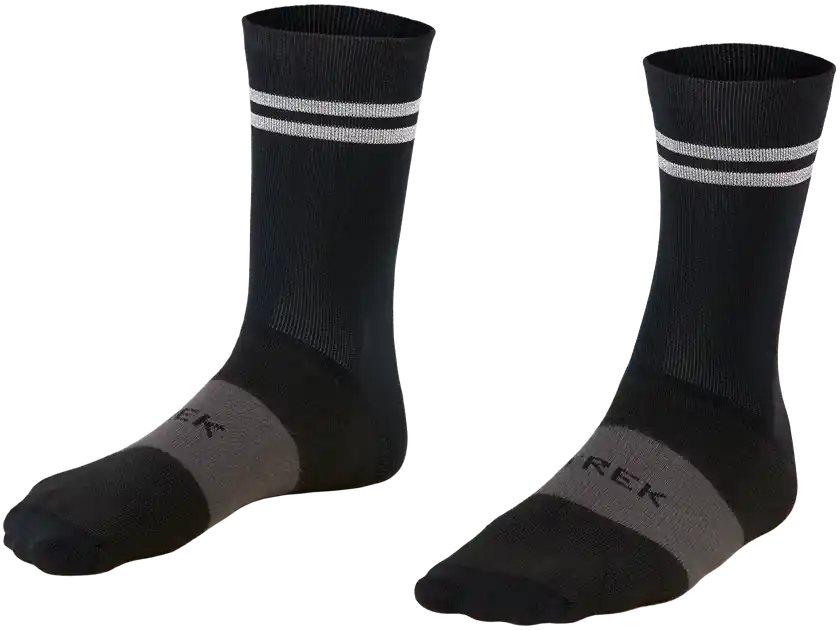 Omezená Nabídka Trek Race Reflective Crew Cycling Sock S černá