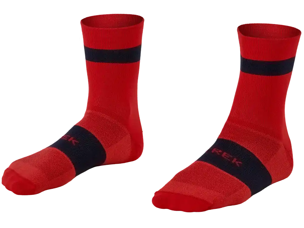 Super Cena Trek Race Quarter Cycling Sock S červená