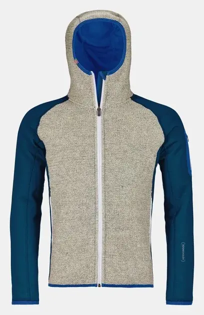 Nová Kolekce Ortovox Fleece Plus Classic Knit Hoody S modrá