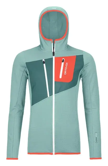 Top Prodej Ortovox Fleece Grid Hoody W L tyrkysová