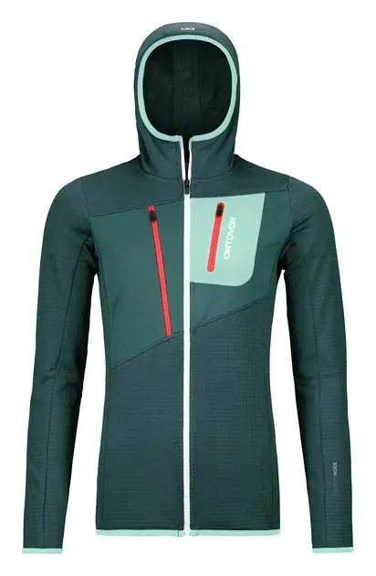 Cenová Bomba Ortovox Fleece Grid Hoody W XS tmavě zelená