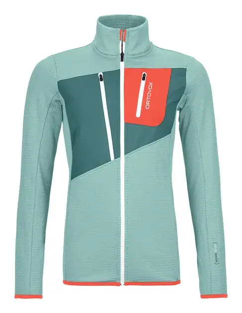 Ortovox Fleece Grid Jacket W M tyrkysová Hit Sezóny