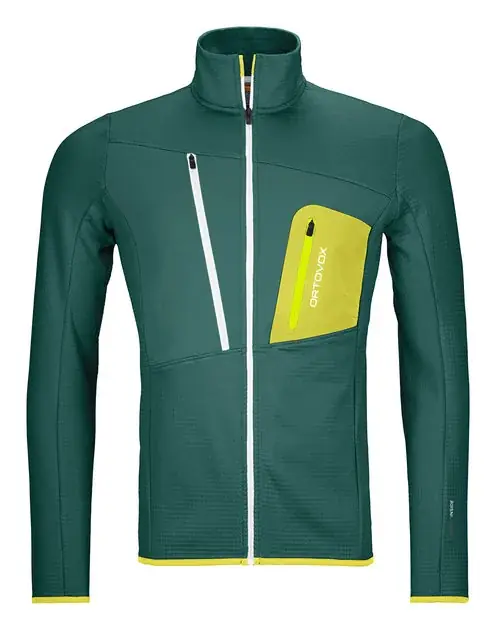Top Prodej Ortovox Fleece Grid Jacket M M tyrkysová