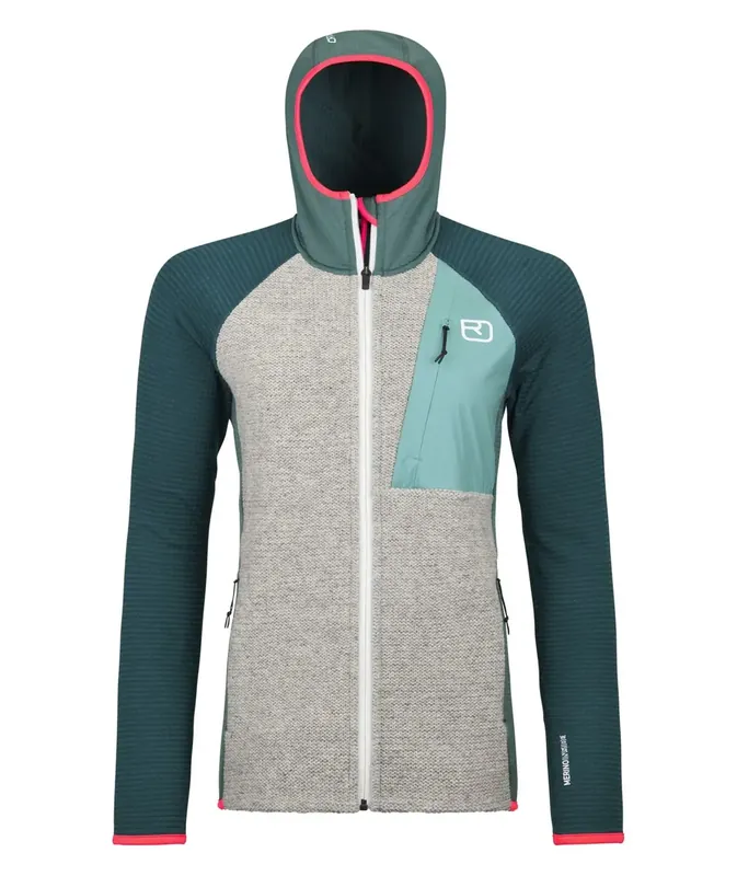 Poslední Šance Ortovox Fleece Gp Classic Knit Hoody W S šedá