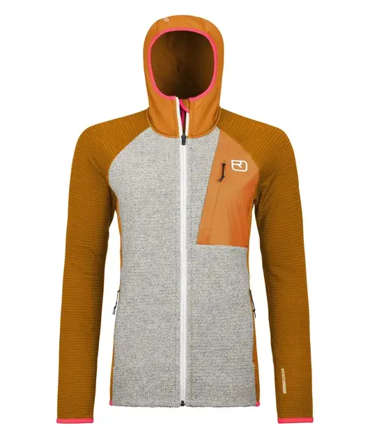 Ortovox Fleece Gp Classic Knit Hoody W S oranžová Rychlé Dodání