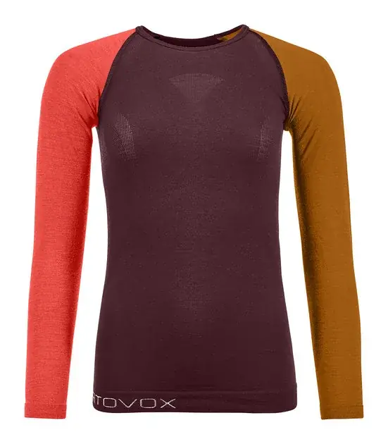 Ortovox 120 Comp Light Long Sleeve W XS vínová Víkendová Akce