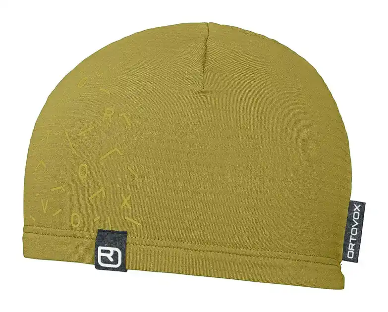 Výhodná Nabídka Ortovox Fleece Light Grid Beanie UNI zelená/žlutá
