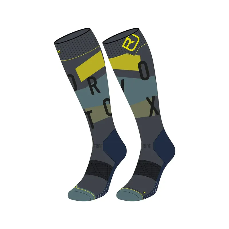 Levný Ortovox Freeride Long Socks Cozy M 42-44 černá/šedá