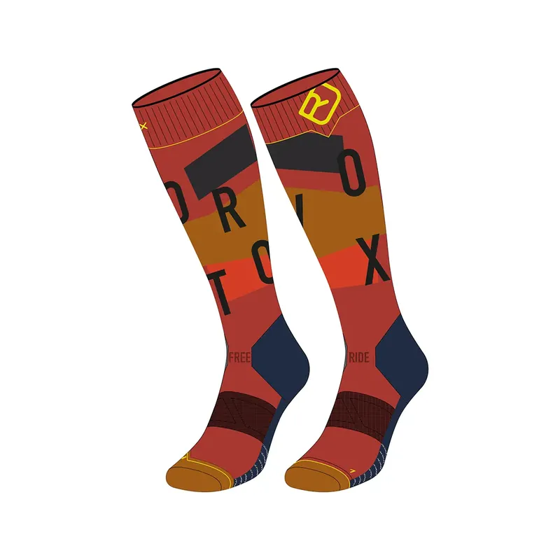 Speciální Cena Ortovox Freeride Long Socks Cozy M 39-41 červená