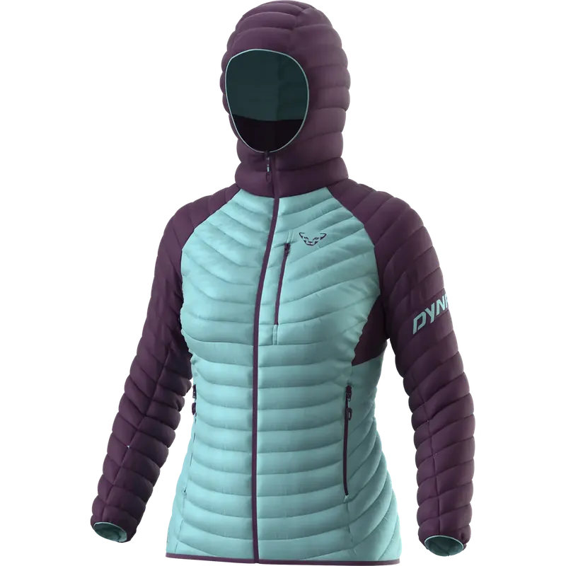 Ověřený Dynafit Radical Down RDS Hooded Jacket Women 44/38 fialová/tyrkysová