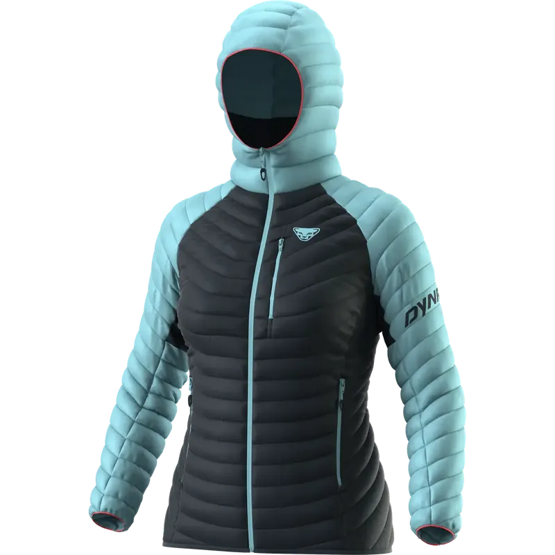 Dynafit Radical Down RDS Hooded Jacket Women 44/38 černá/tyrkysová Top Prodej
