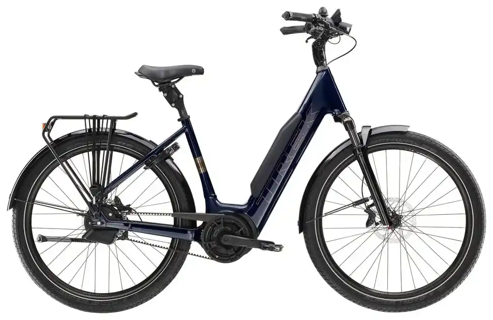 Trek District+ 5 Lowstep L modrá Dokud Zásoby Vydrží
